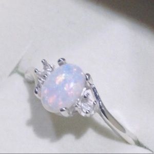Simulated Opal Ring
